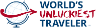 Word's Unluckiest Traveller Logo